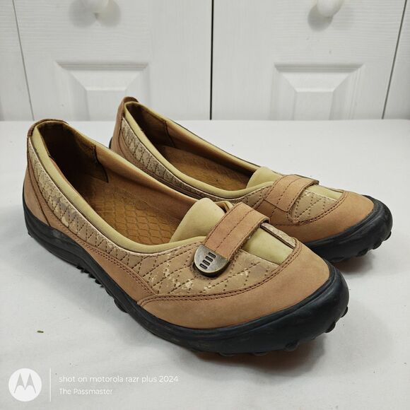 Women's LANDS' END NatureTex Suede Terrain Flats Slip-On Shoes US Size 11 - Picture 4 of 10